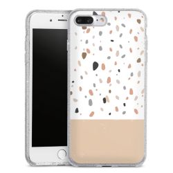 Silicone Glitter Case silver glitter