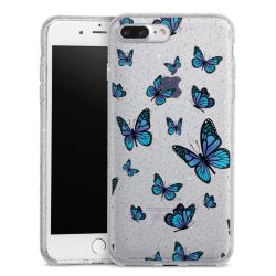 Silicone Glitter Case silver glitter