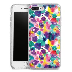 Silicone Glitter Case silver glitter