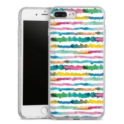 Silicone Glitter Case silver glitter