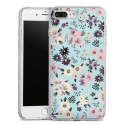 Silicone Glitter Case silver glitter