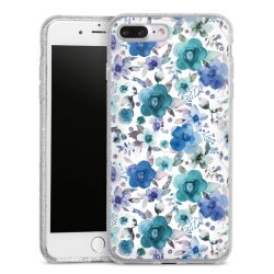 Silicone Glitter Case silver glitter