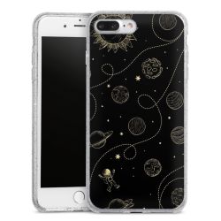 Silicone Glitter Case silver glitter