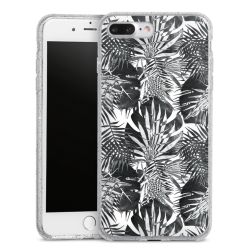 Silicone Glitter Case silver glitter