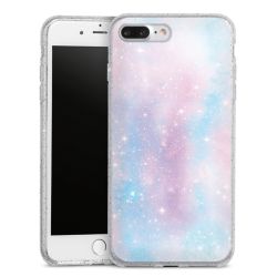 Silicone Glitter Case silver glitter