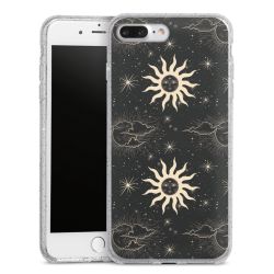 Silicone Glitter Case silver glitter