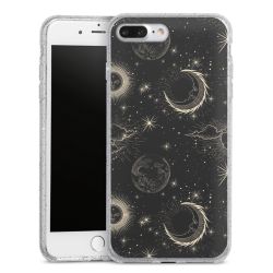 Silicone Glitter Case silver glitter