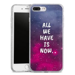 Silicone Glitter Case silver glitter