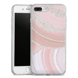 Silicone Glitter Case silver glitter