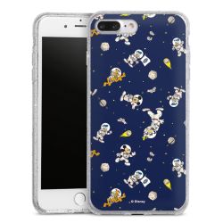 Silicone Glitter Case silver glitter