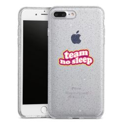 Silicone Glitter Case silver glitter