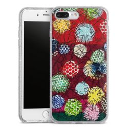 Silicone Glitter Case silver glitter