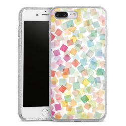 Silicone Glitter Case silver glitter