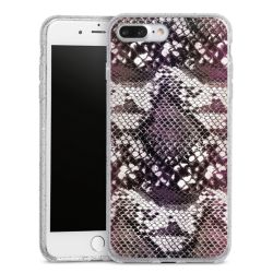 Silicone Glitter Case silver glitter