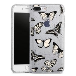 Silicone Glitter Case silver glitter