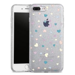 Silicone Glitter Case silver glitter