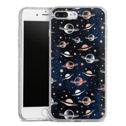 Silicone Glitter Case silver glitter