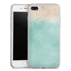 Silicone Glitter Case silver glitter