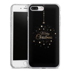 Silicone Glitter Case silver glitter