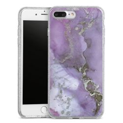 Silicone Glitter Case silver glitter