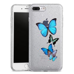 Silicone Glitter Case silver glitter