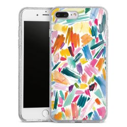 Silicone Glitter Case silver glitter