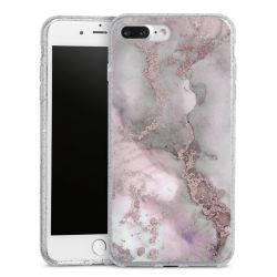 Silicone Glitter Case silver glitter