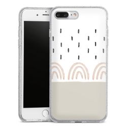 Silicone Glitter Case silver glitter