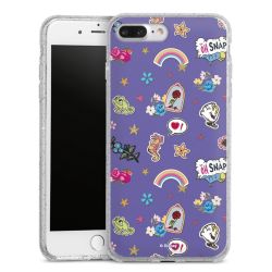 Silicone Glitter Case silver glitter