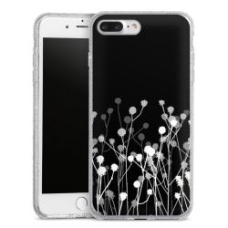 Silicone Glitter Case silver glitter