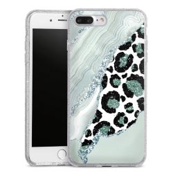 Silicone Glitter Case silver glitter