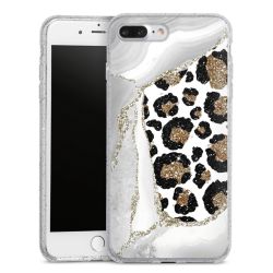 Silicone Glitter Case silver glitter