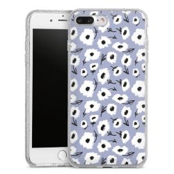 Silicone Glitter Case silver glitter