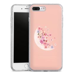 Silicone Glitter Case silver glitter