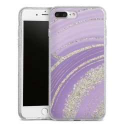 Silicone Glitter Case silver glitter