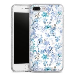 Silicone Glitter Case silver glitter