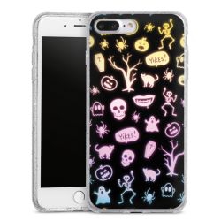 Silicone Glitter Case silver glitter