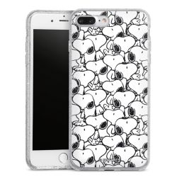 Silicone Glitter Case silver glitter