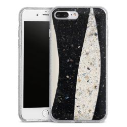 Silicone Glitter Case silver glitter