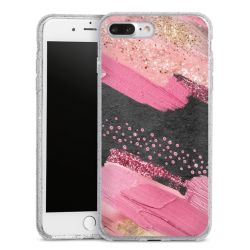 Silicone Glitter Case silver glitter