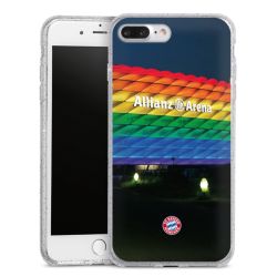 Silicone Glitter Case silver glitter