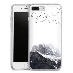 Silicone Glitter Case silver glitter