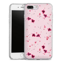 Silicone Glitter Case silver glitter