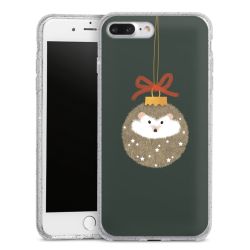 Silicone Glitter Case silver glitter