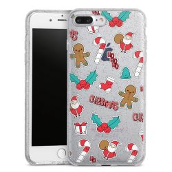 Silicone Glitter Case silver glitter