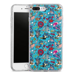 Silicone Glitter Case silver glitter