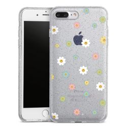 Silicone Glitter Case silver glitter