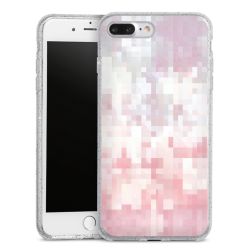 Silicone Glitter Case silver glitter