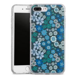 Silicone Glitter Case silver glitter