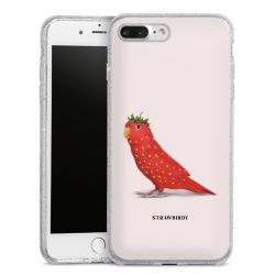 Silicone Glitter Case silver glitter